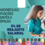 Sinetur conquista 5% de reajuste salarial e de benefícios para trabalhadores de instituições beneficentes e filantrópicas.